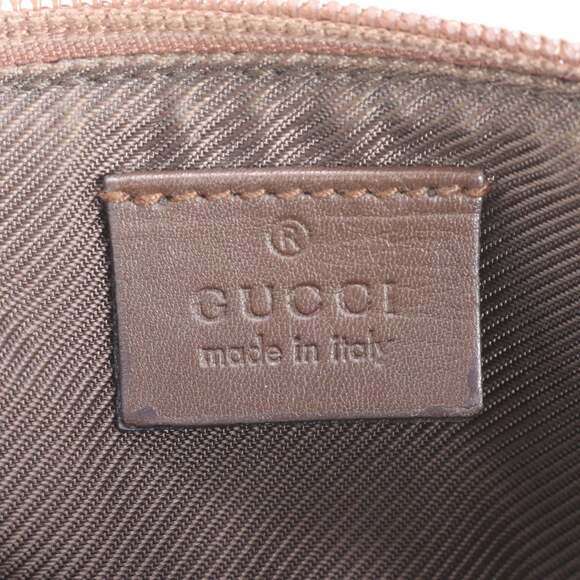 Gucci GG Canvas 07198 Leather Handbag Tote Brown Women's - Picture 9 of 10
